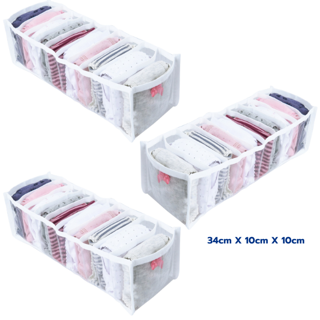 Kit 3 Colmeia Organizadora P para Calcinha Cueca Meia Roupas Intimas Body Rn de Gaveta Guarda-Roupas