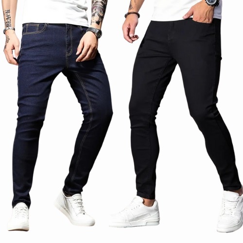 kit calças jeans masculina skinny com elastano  corte moderno basico original NF