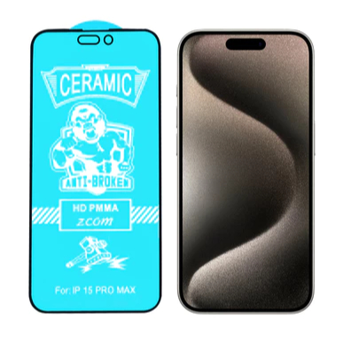 Kit 3 Película Cerâmica Protetor Tela Para Iphone 11 12 13 14 15 16 17 AIR / PLUS / PRO / PRO MAX