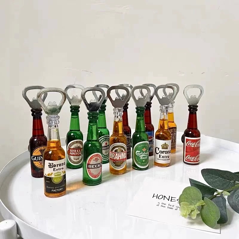 Kit 10 a 40 Abridor De Latas e Garrafas Imã Geladeira Formato Cerveja