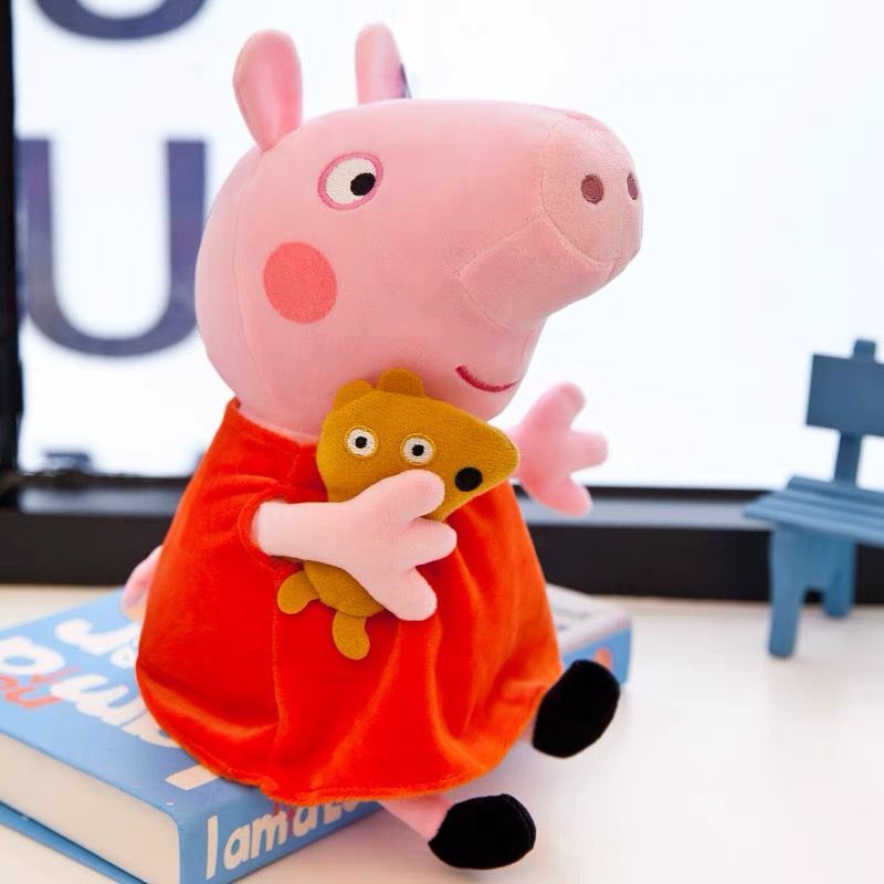 Pelúcia Pig vermelha Pelucias Musicais