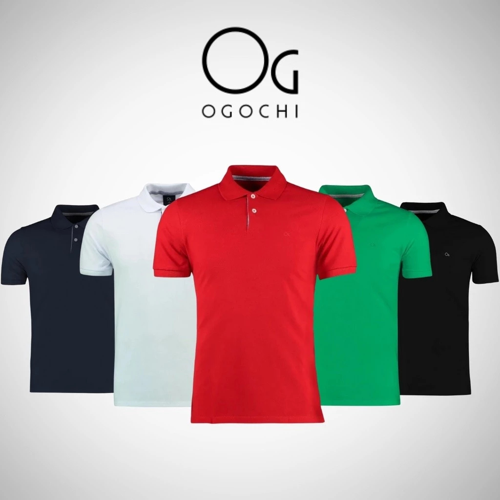 Camisa Social Polo Ogochi Masculina Original Várias Cores