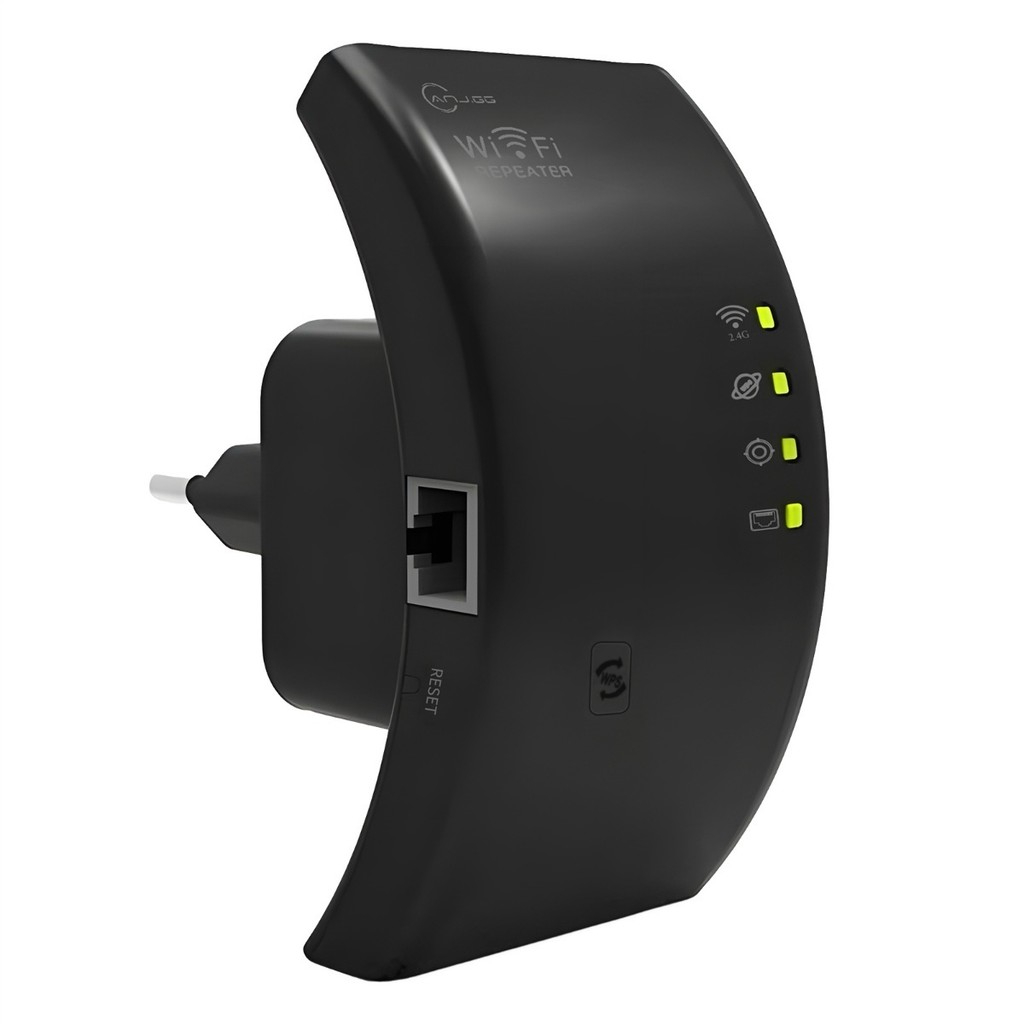 Repetidor WiFi 300Mbps 2.4GHz Amplificador de Sinal Wireless Extensor com Porta RJ45