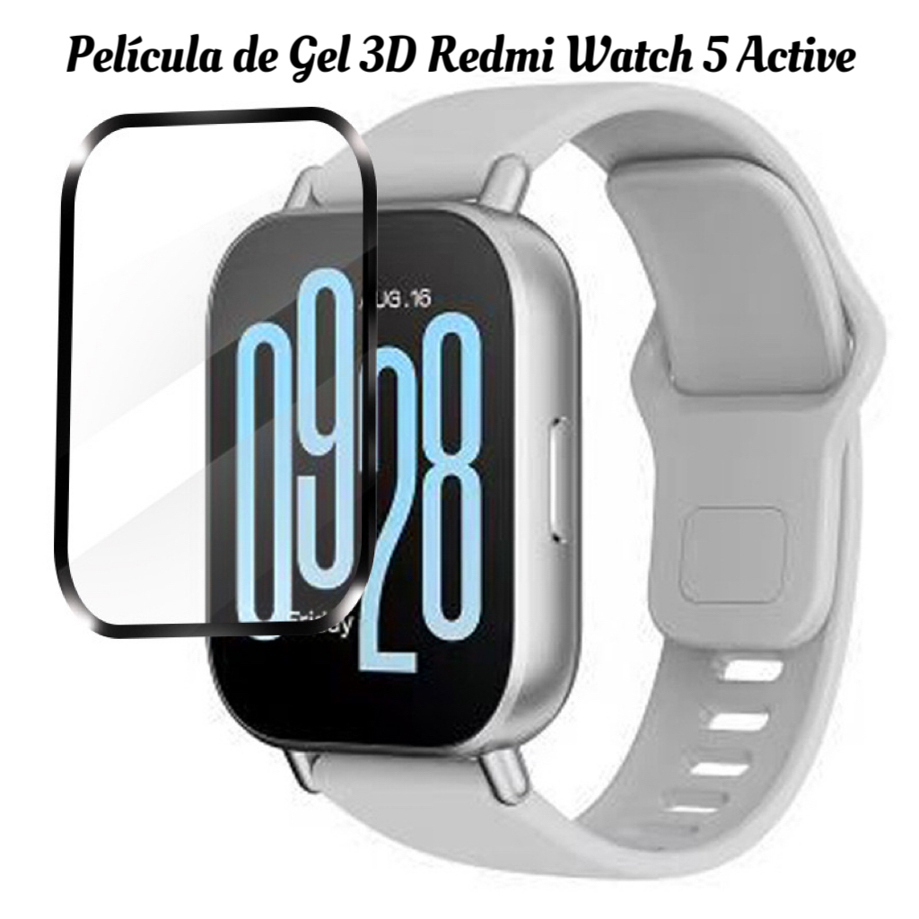 Película de Gel 3D Para Smartwatch Redmi Watch 5 Active