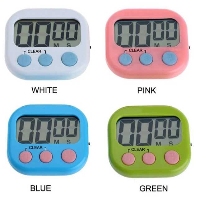 Timer Cronometro Temporizador Digital Com imã e Apoio Mesa
