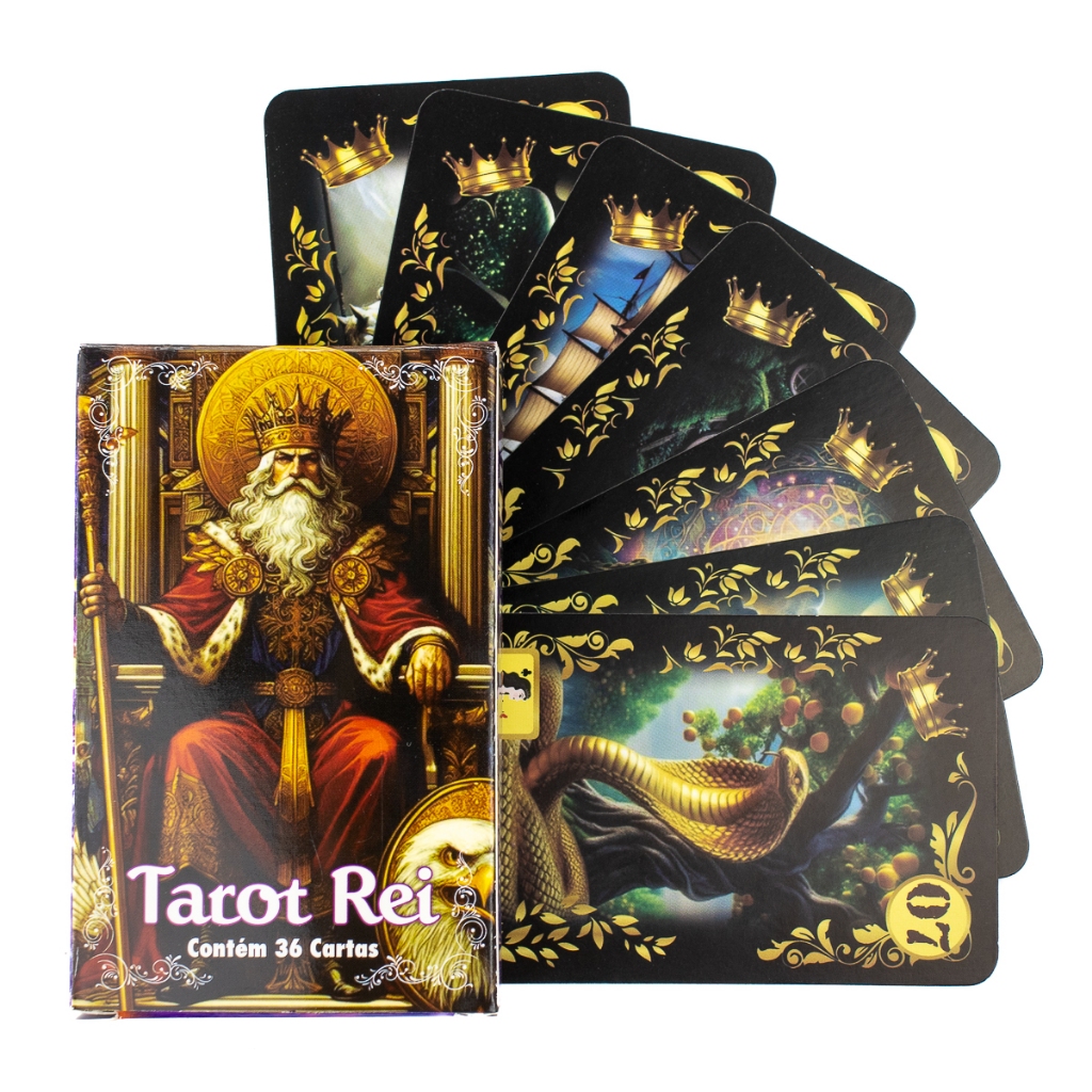 Baralho Tarot Rei 36 Cartas Com Manual Lenormand Cigano
