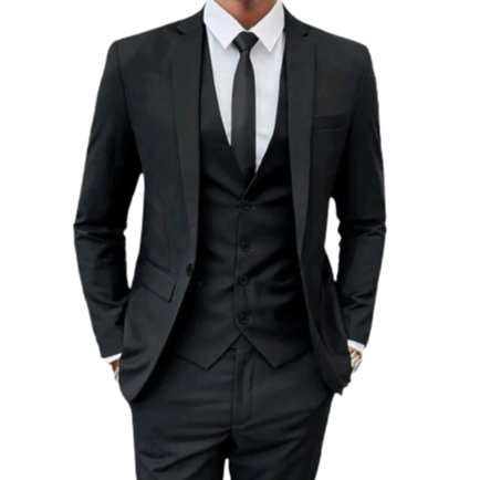 Terno Oxford Slim Masculino - Calça+Paletó+Colete+Barato