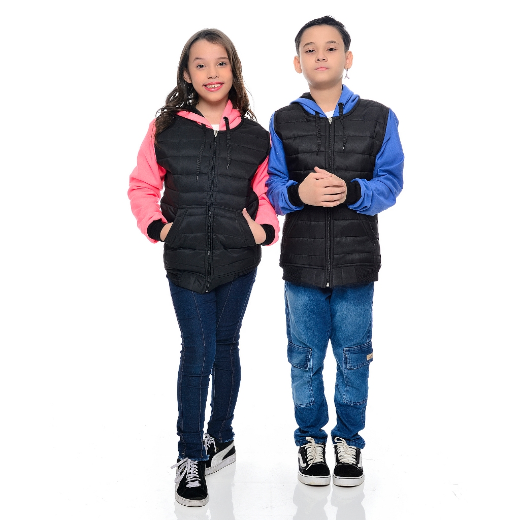 Jaqueta Bobojaco Infantil com Capuz Unissex – Inverno Menino Menina | LER ANÚNCIO