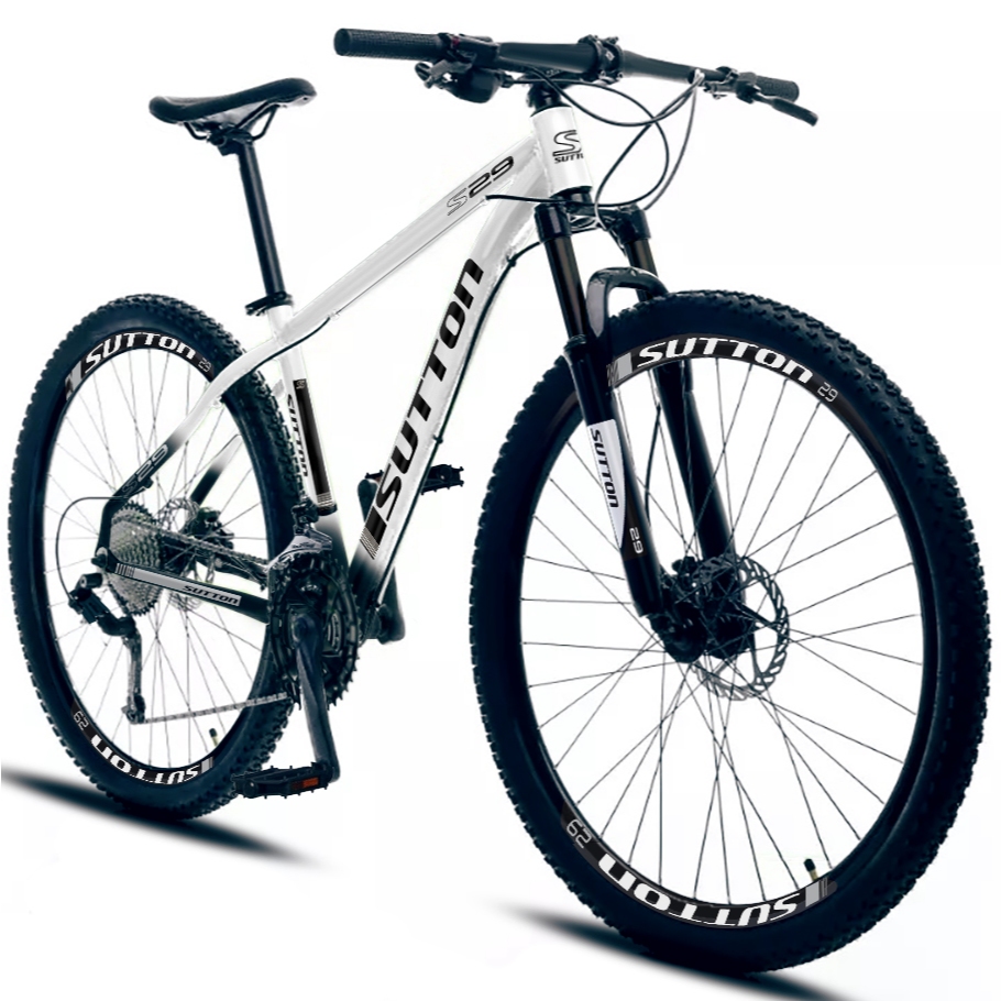 Bicicleta Aro 29 SUTTON 27v Shimano, Hidraulico, Trava/k7 Husty