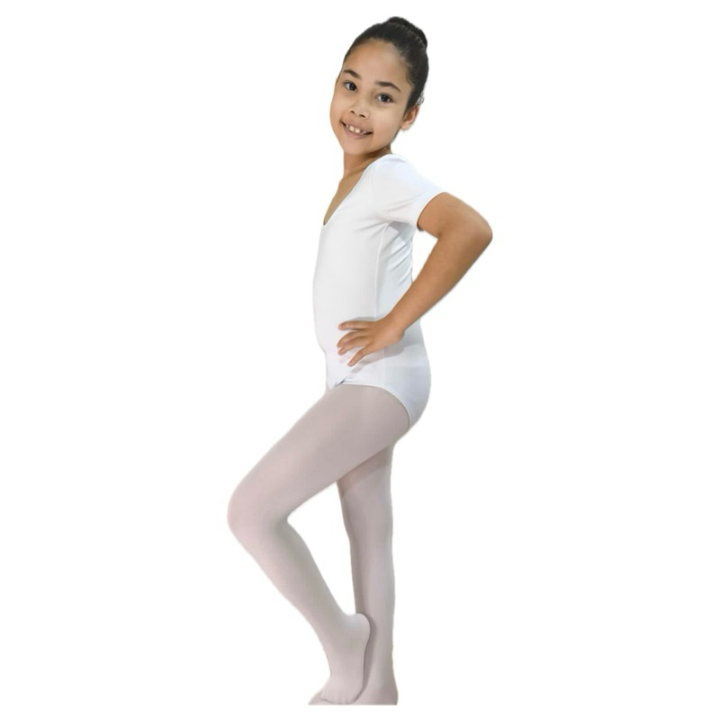 Ballet infantil - Collant Branco (tam. 02 ao 12)