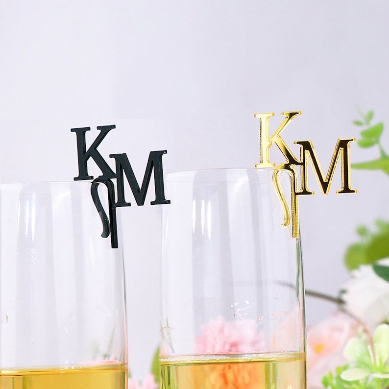 Marcadores para drinks de acrilico