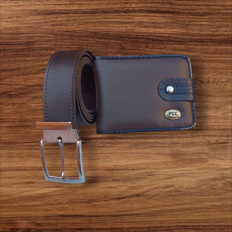 KIT CARTEIRA MASCULINA E CINTO SOCIAL