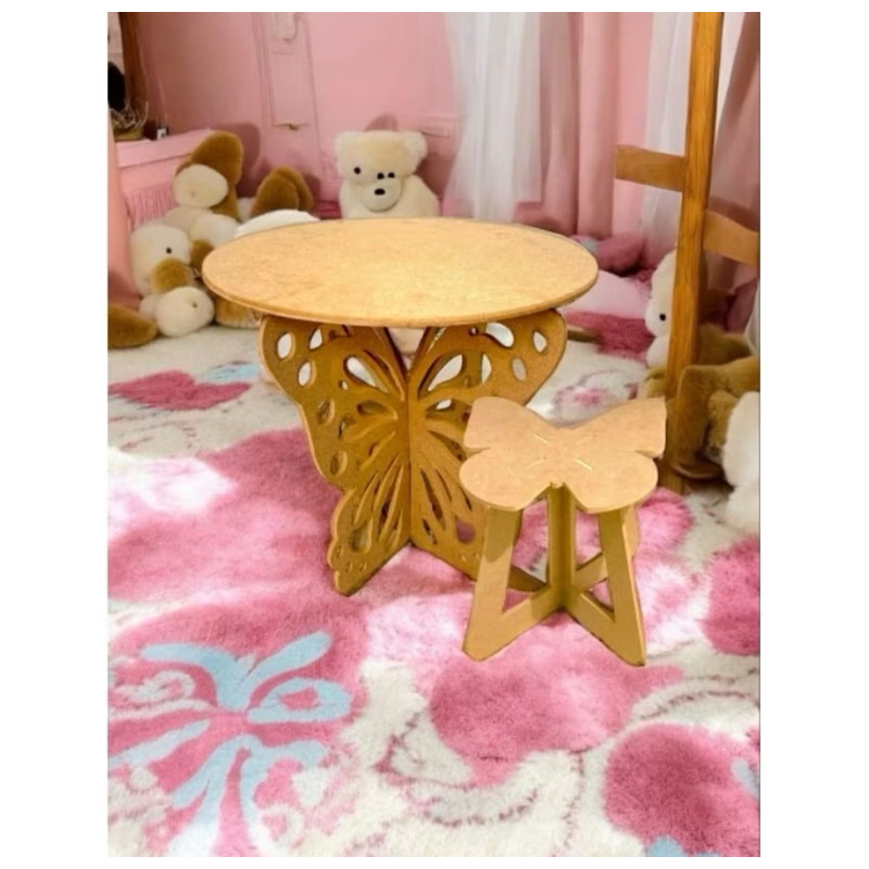 mesa borboleta infantil