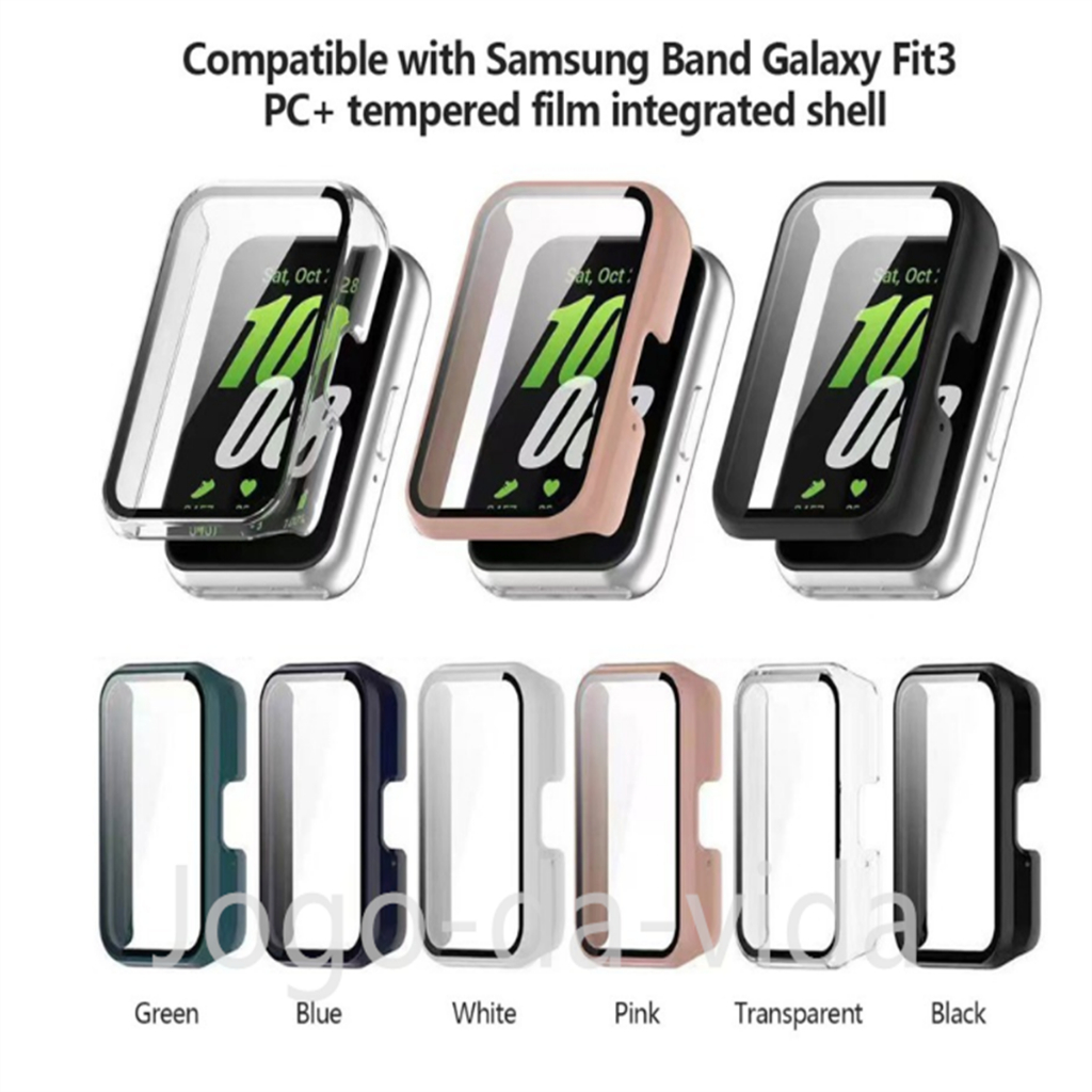 Capa Case Bumper Proteção Acrílico com Vidro Temperado para Samsung Galaxy Fit 3 JK Store