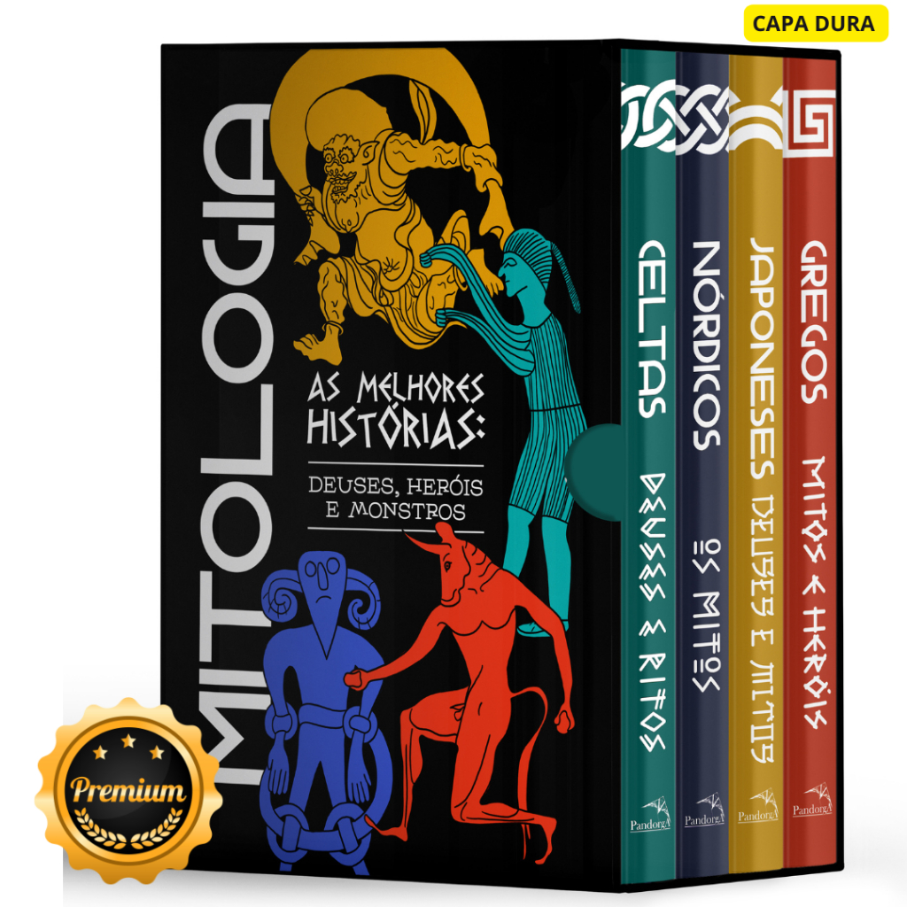 Kit Mitologia Completo | Celtas, Gregos, Japoneses e Nórdicos | Deuses, Mitos e Ritos – Edição Capa Dura Original