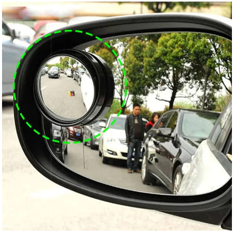 2 Espelho Convexo Auxiliar Universal Olho De Boi Ponto Cego