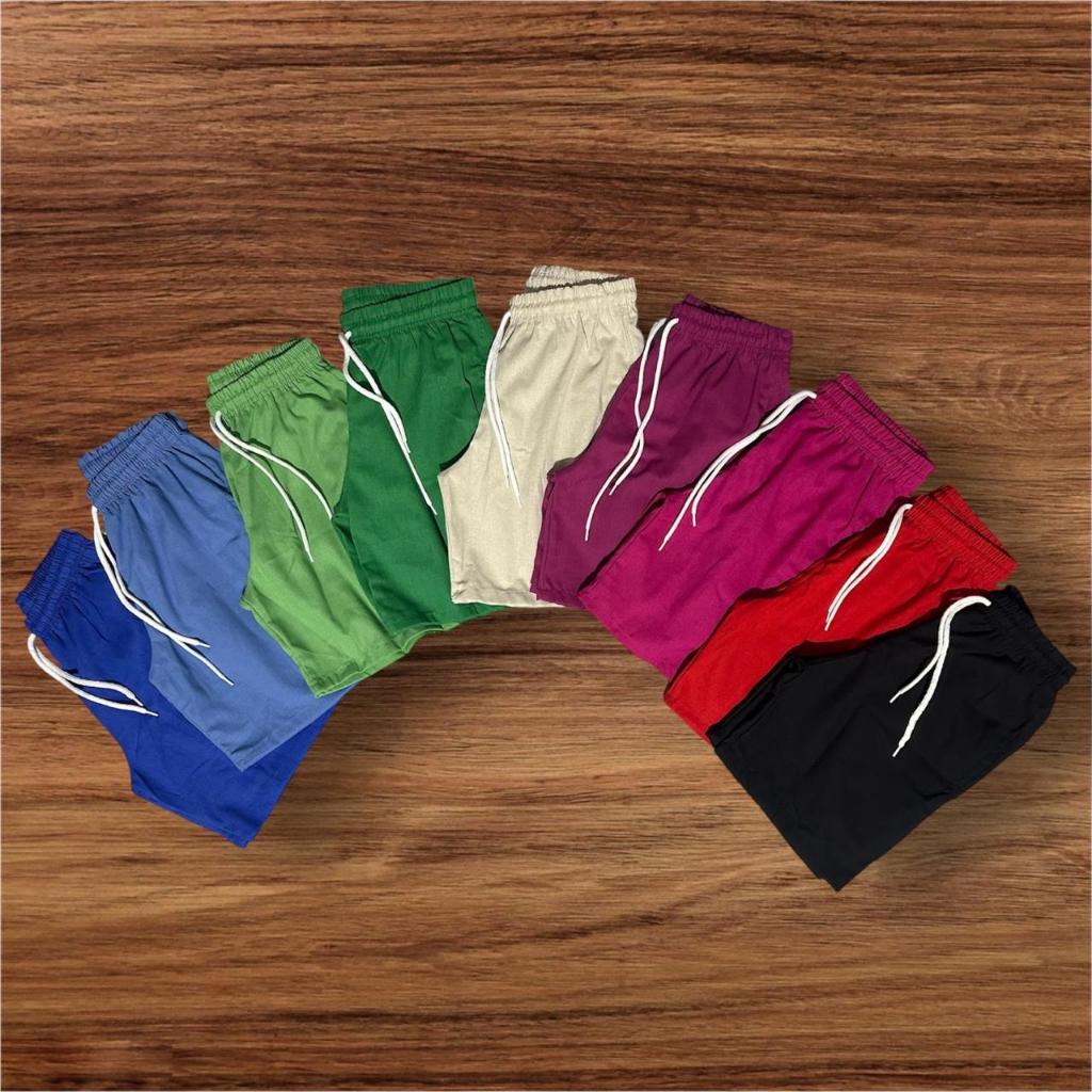 Short de linho Masculino (PREMIUM) lisa