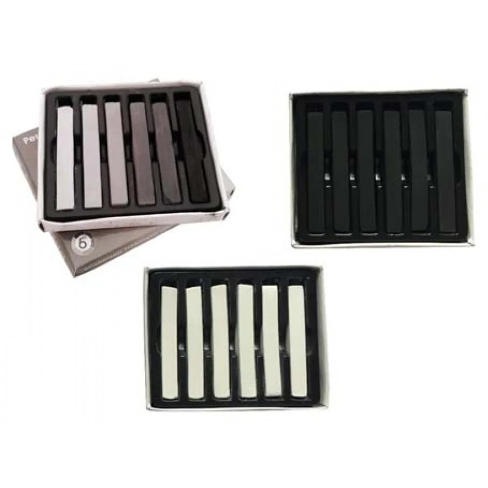 Giz Pastel Seco Semi Duro Branco Preto Cinza - Escolha A Cor PINTURA ARTE CRAYONS