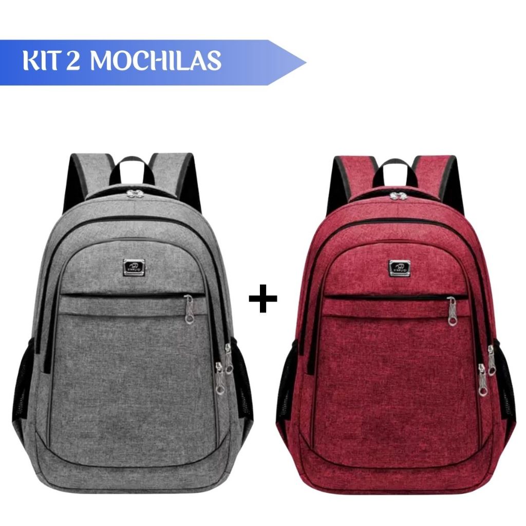 Kit 2 Mochilas Viagem Impermeável Reforçada Oferta
