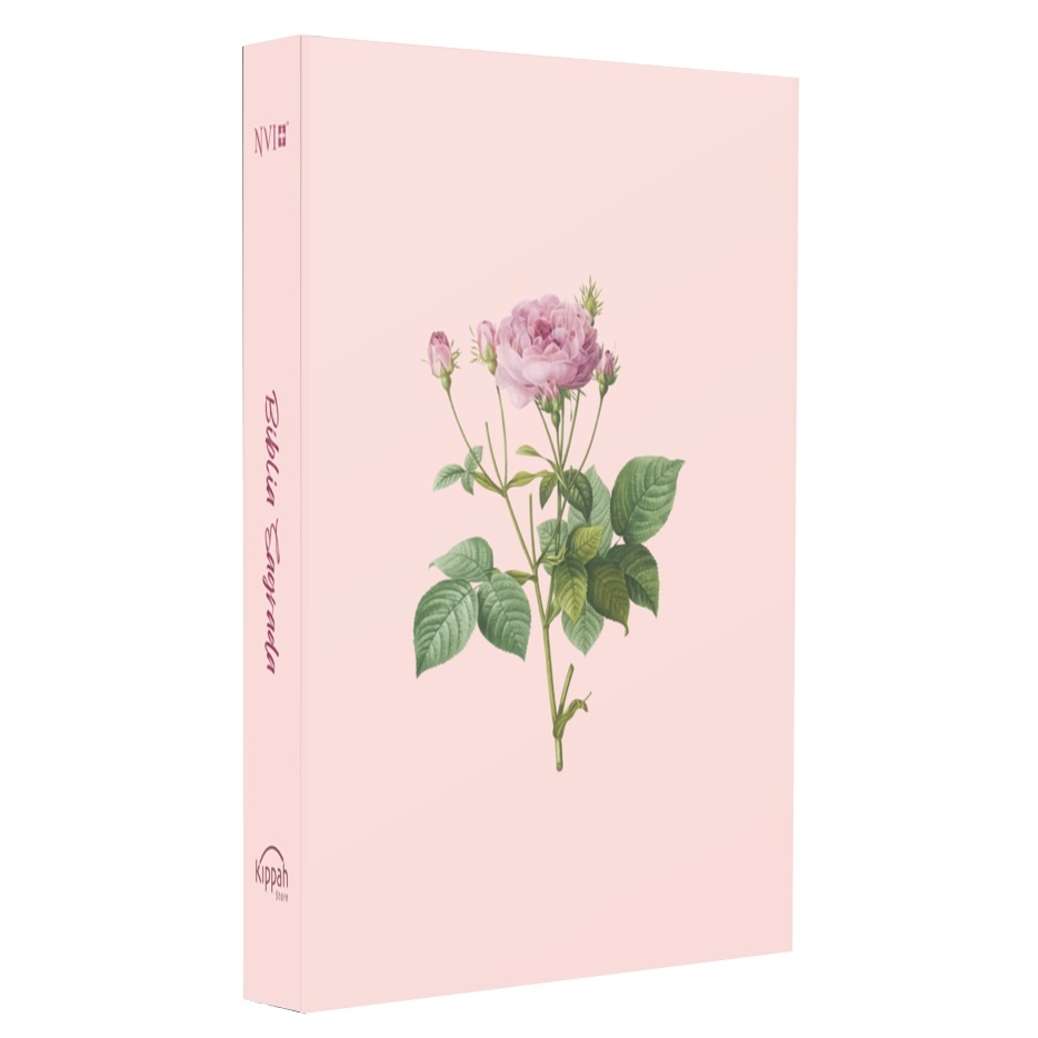 Bíblia Sagrada - NVI - Rosa de Saron - Capa Dura - Letra Média