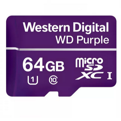 Cartão de Memória Micro SD 64GB WD Purple Western Digital