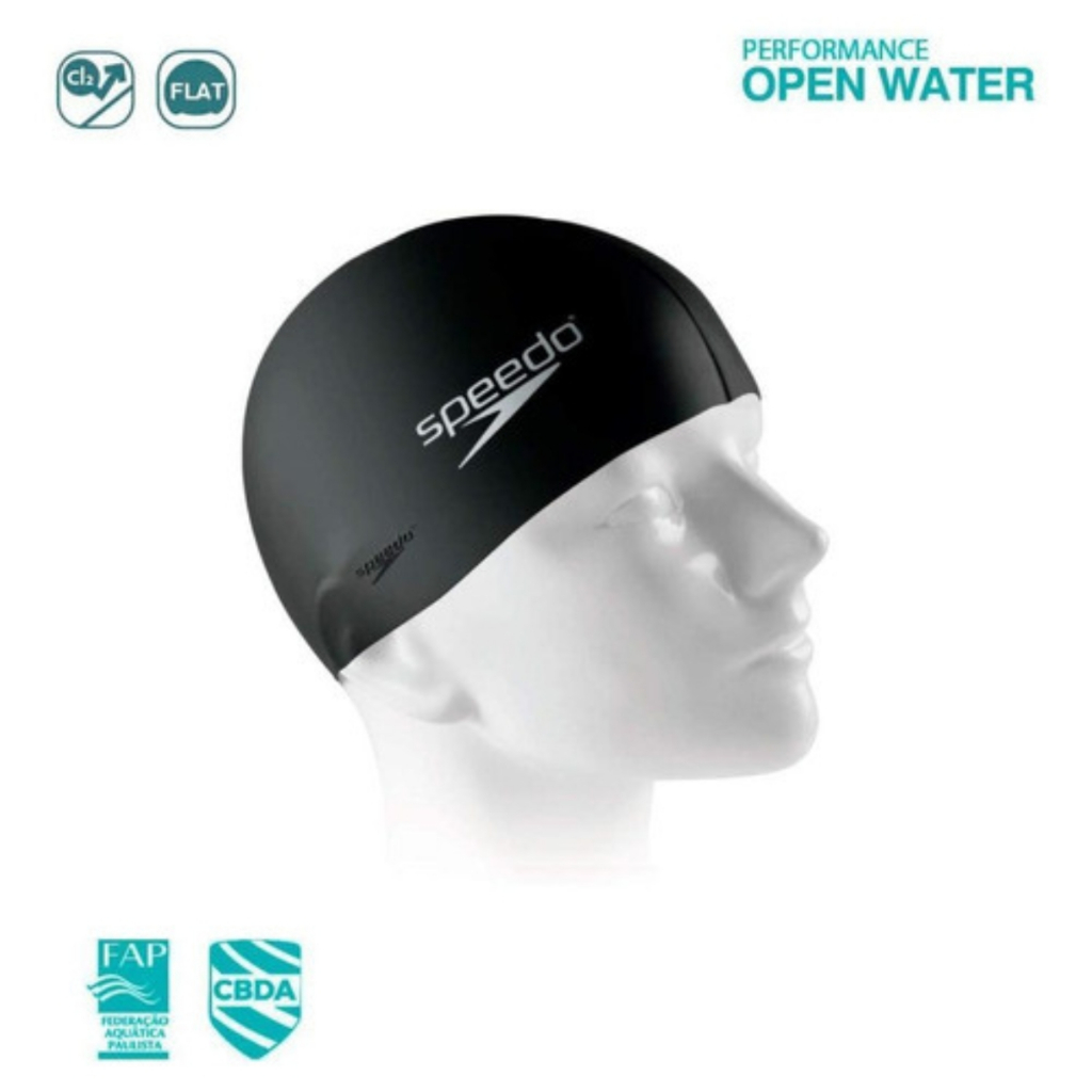 Touca De Natação Speedo Flat Adulto Silicone Proteção Água
