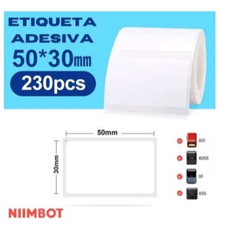 Niimbot B21/B1/B203/B3S Rolos De Papel Autocolante À Prova D'água De Vários Tamanhos , Para Impressora De Etiquetas Térm