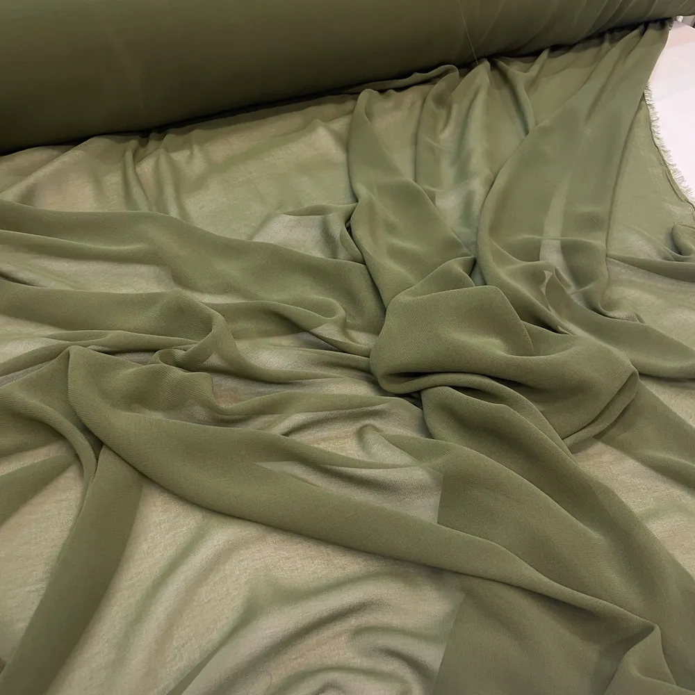 3 Metros Tecido Musseline Toque de Seda - Musseline Chiffon Lisa