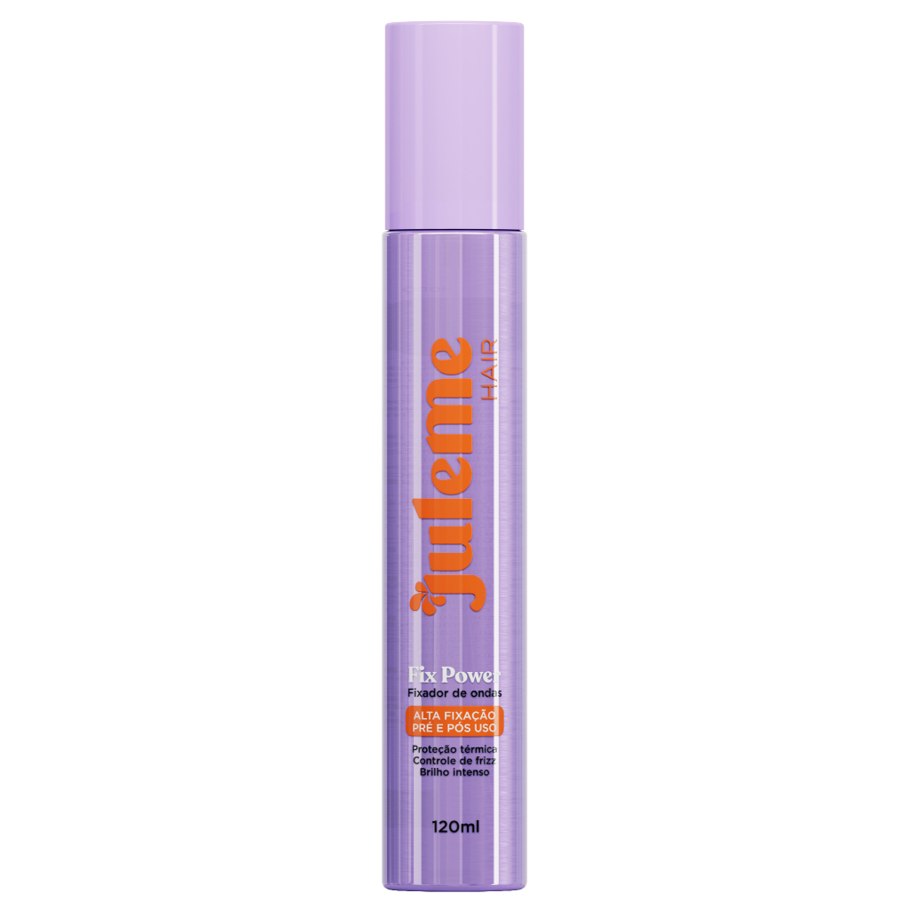 Fixador De Cachos Fix Power Alta Fixação Controle Do Frizz Ju Leme Hair 120 ml