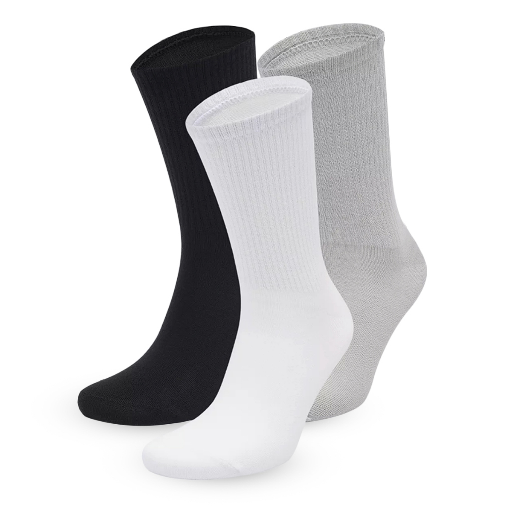 Kit com 12 Pares Meia Cano Curto Grossa Invisível Algodão Masculina Unisex