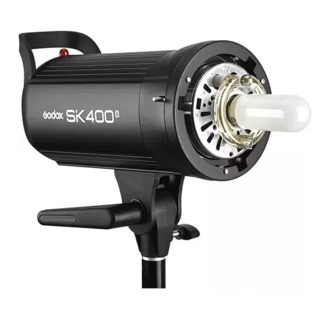 Flash De Estúdio Tocha Estroboscópica Godox Sk400 II