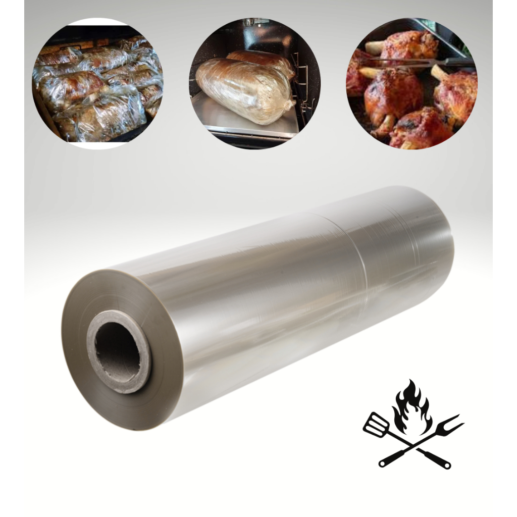 Bobina Papel Celofane Churrasco Poliester 45cm X 65 Metros