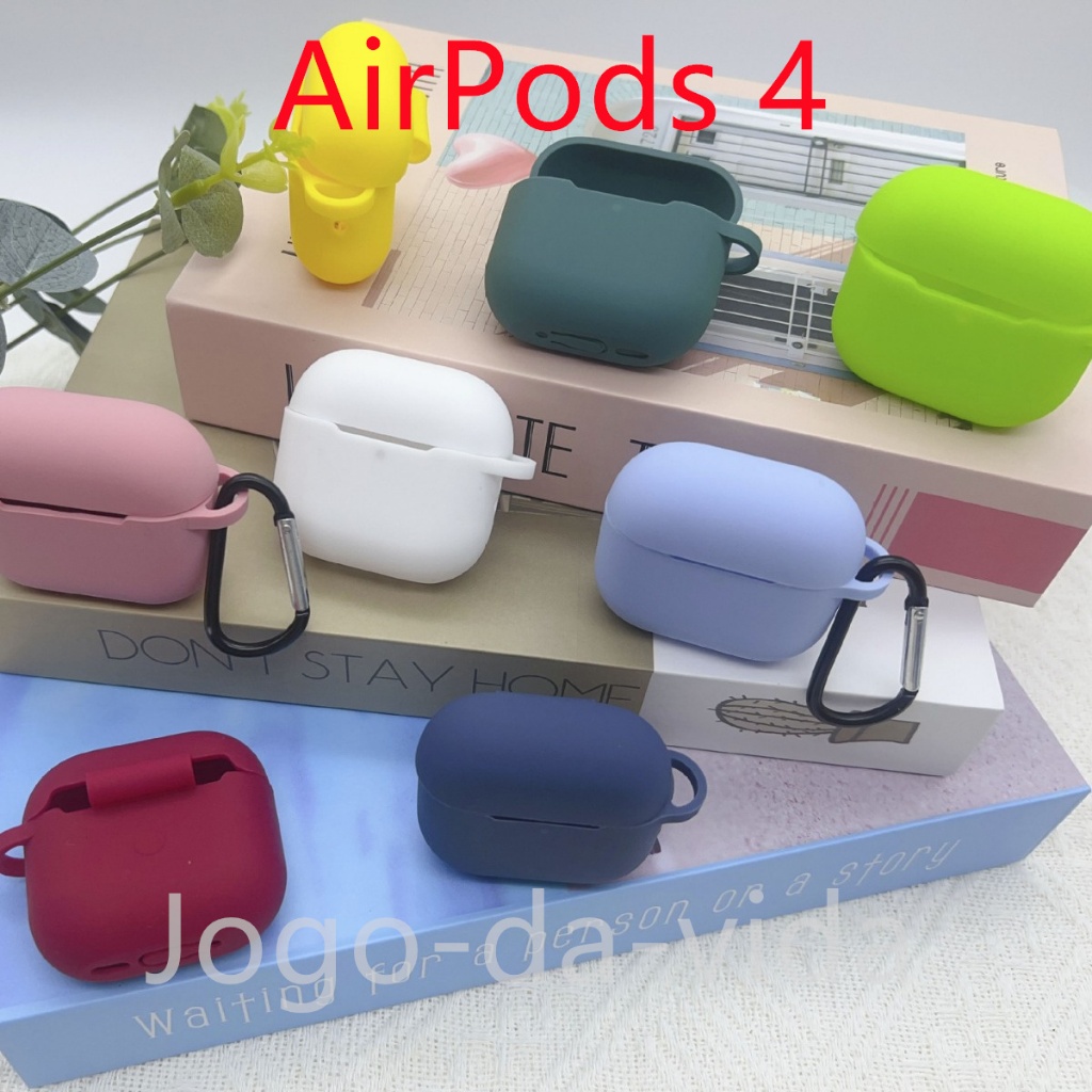 Capa Case Silicone Protetora para fone apple AirPods 4 (2024)