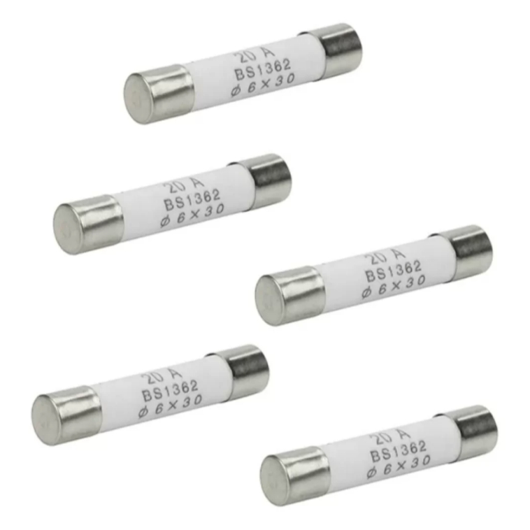 Kit 10 Peças – Fusível de Cerâmica para Micro-ondas 20A / 250V