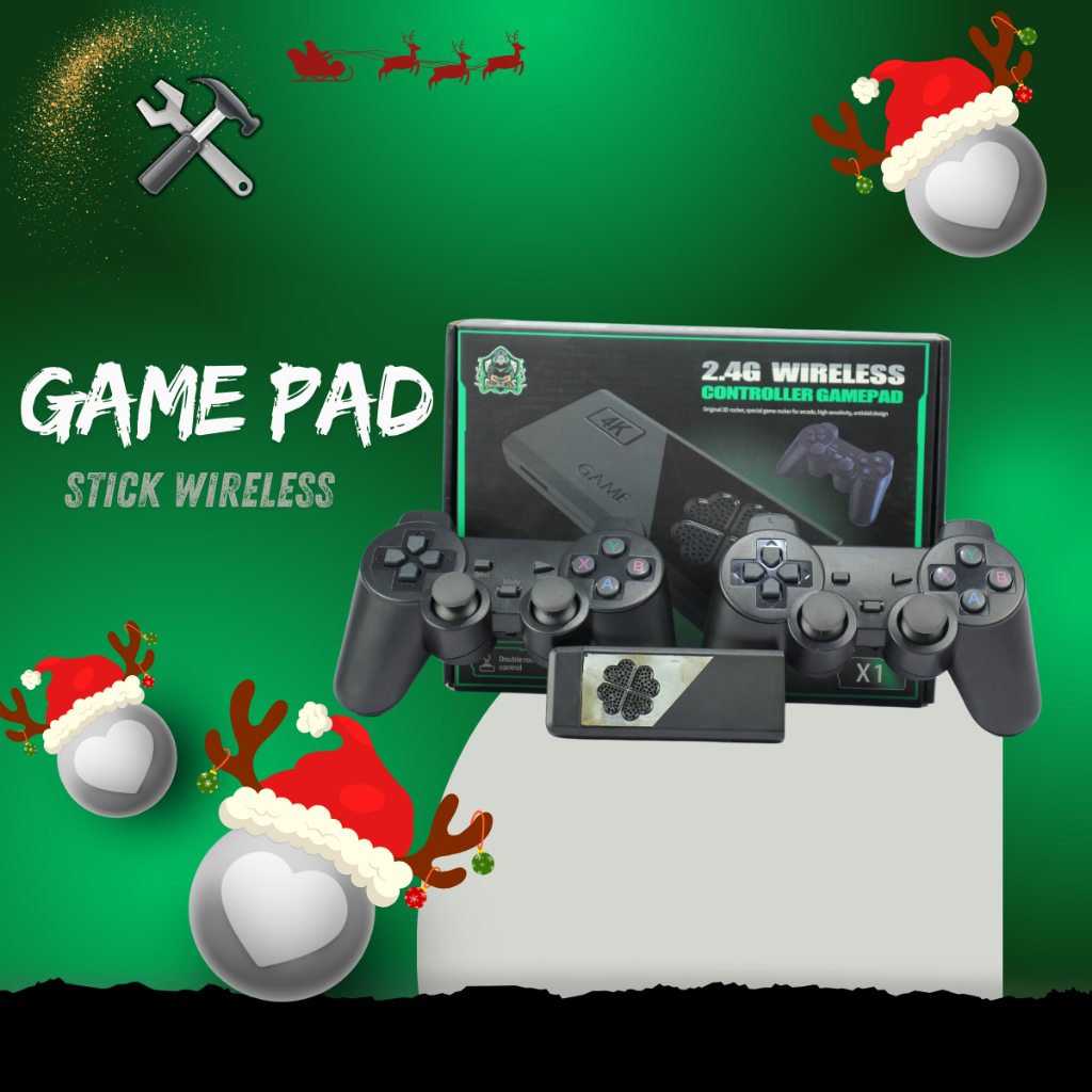 Gamepad Game Stick 4k Pen Drive Hdmi 2.4gConsole Jogo Antigo Box X1