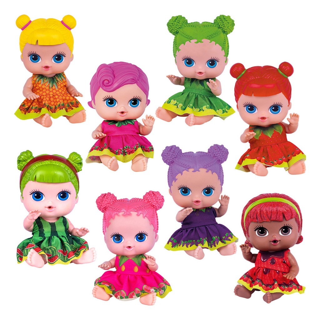 Boneca coleção frutinhas cotiplás brinquedo infantil com cheirinho de fruta presente natal