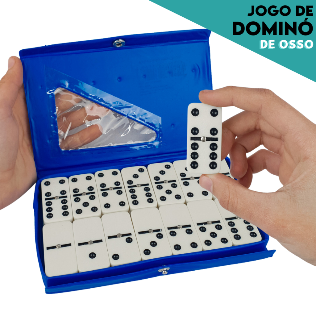 Domino De Osso Branco Profissional - Pedras Grandes - AV
