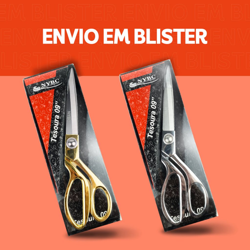 Tesoura Dourada de Uso Profissional para Costureira - Tapeceiro Forjada Alfaiate - AV
