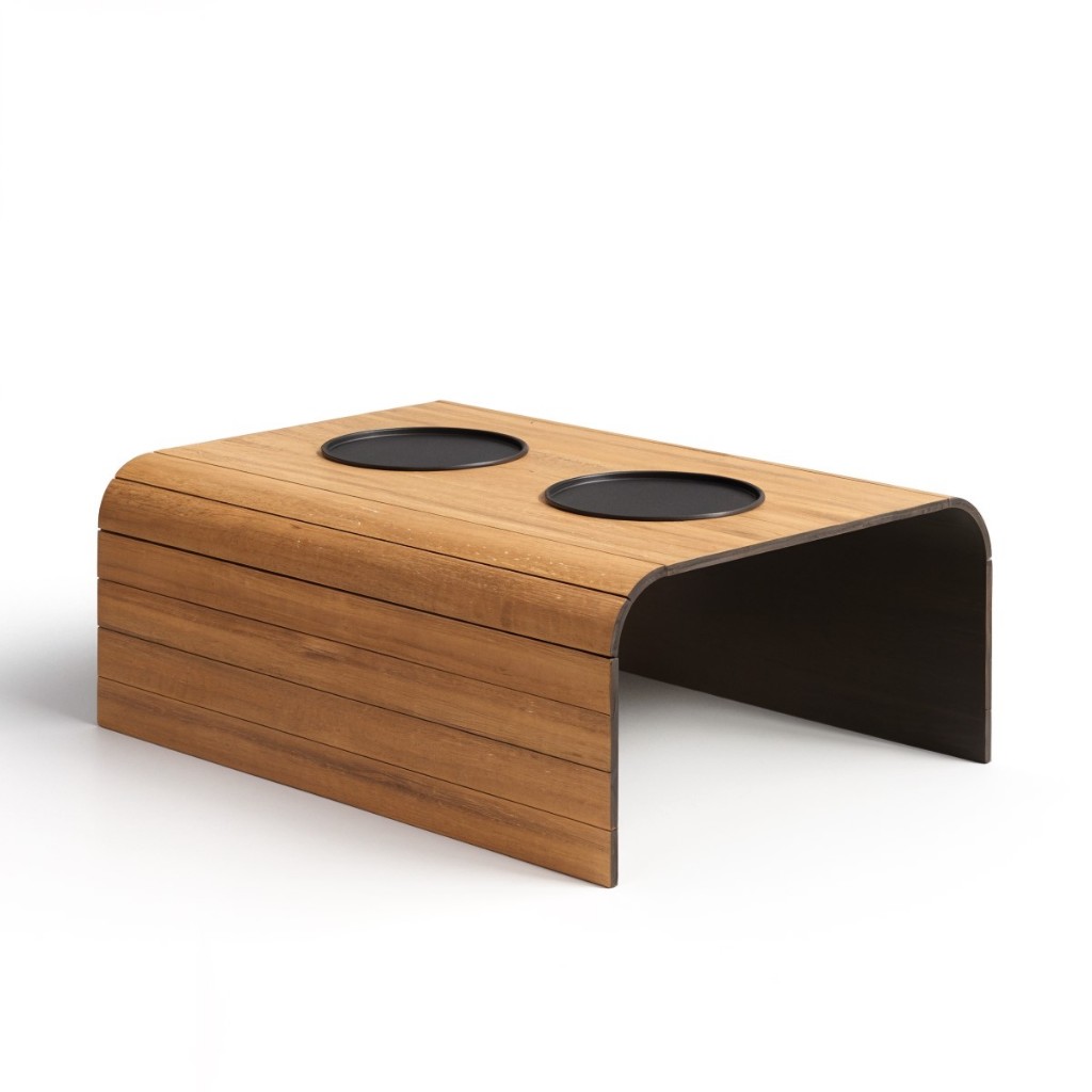 Jogo Esteiras Lisas Para Sofá Suporte Porta Copos Decoração Sala MDF