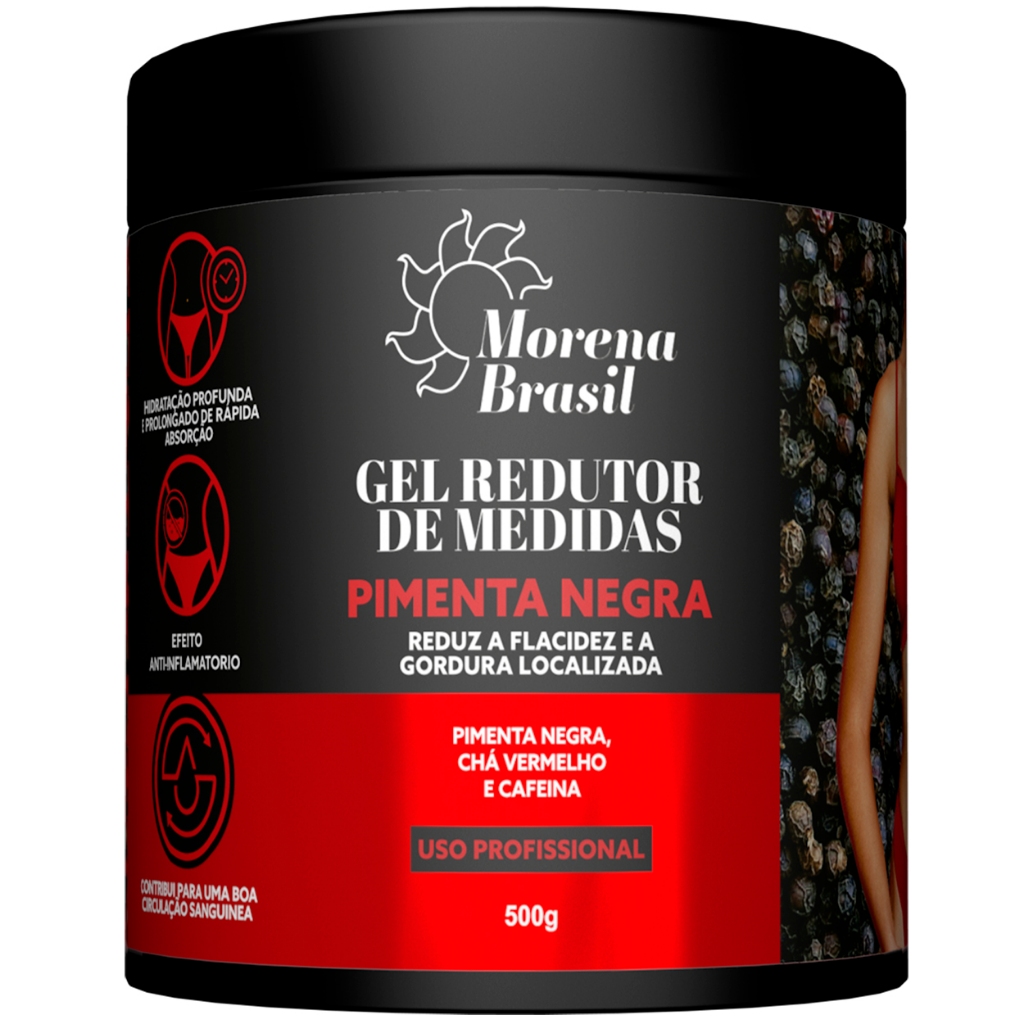 Gel Redutor de Medidas Pimenta Negra Morena Brasil