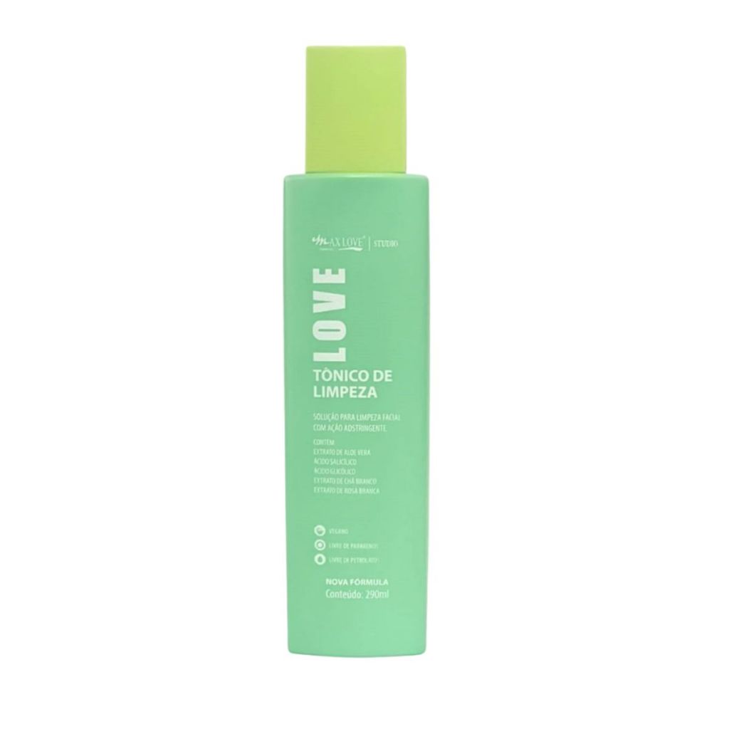 Tônico facial de Limpeza Max Love