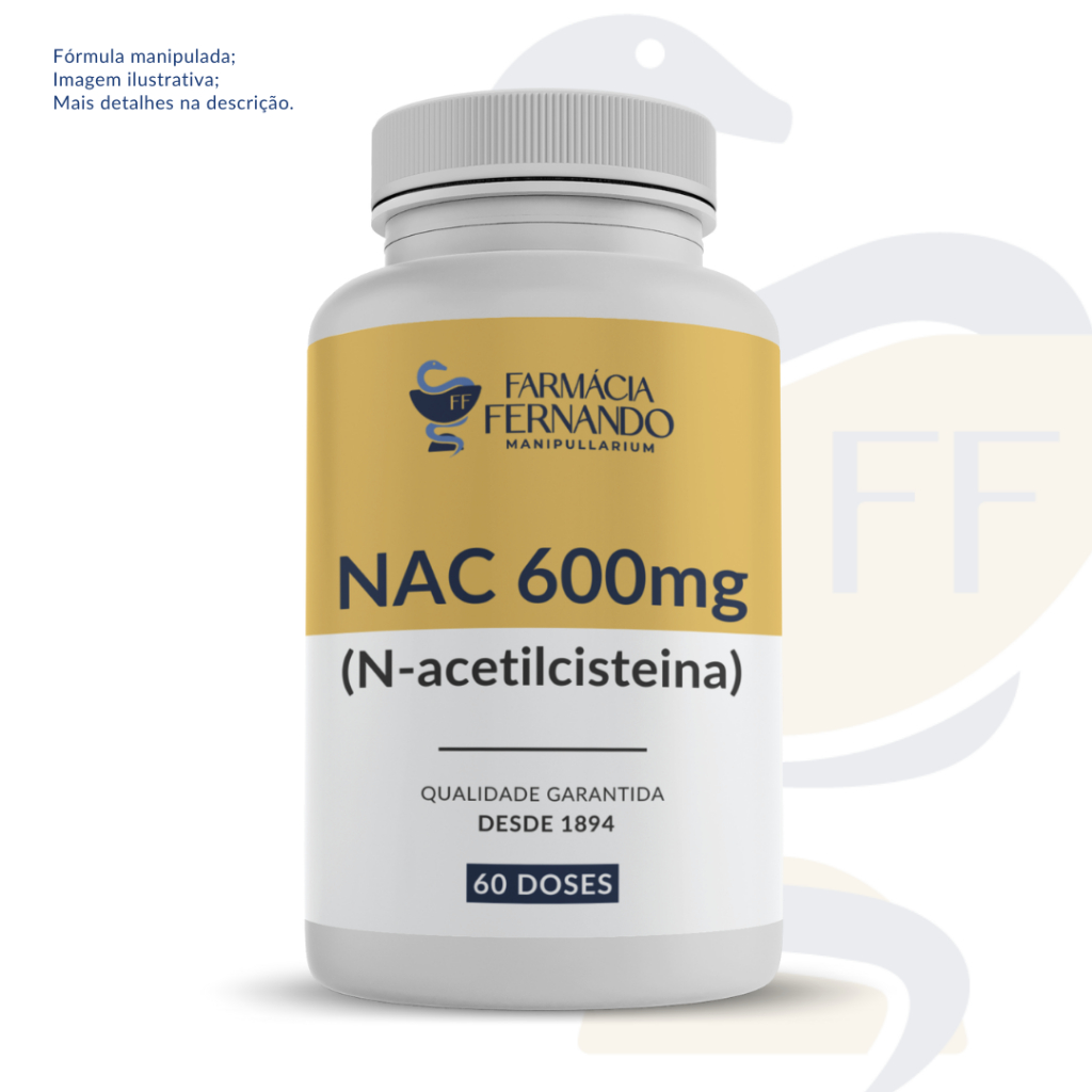 N - Acetilcisteina NAC 600mg 60 doses