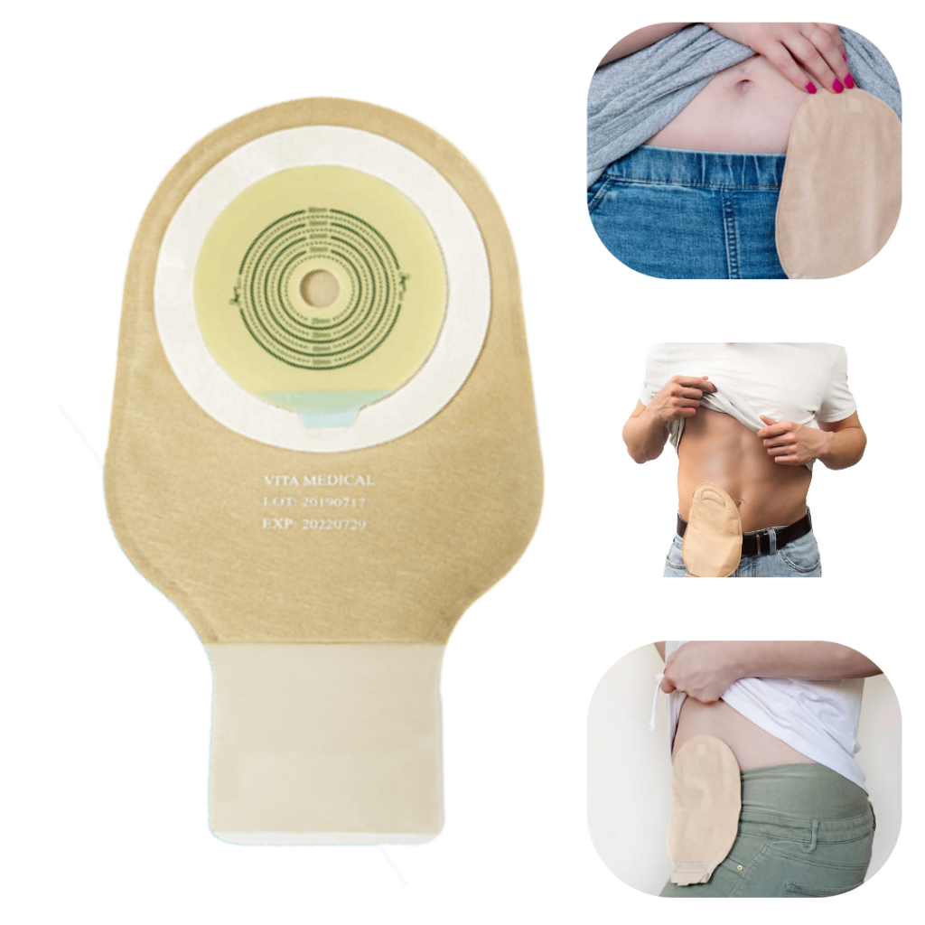 Bolsa colostomia/ Ileostomia Drenável E Recortável Vitamedical