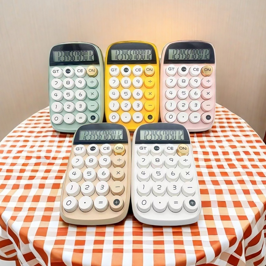 Calculadora de 12 Dígitos Teclado de Ponto Grande  para escola ou trabalho