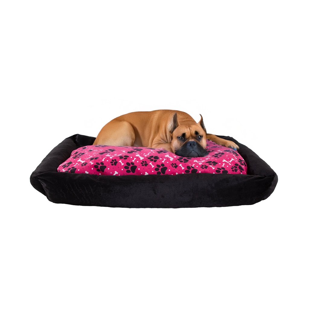 Cama Caminha Pet Cachorro Gato Lavável Com Ziper e Colchonete Média 70 x 50 cm Grande 100 x 87 cm