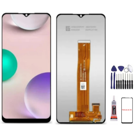 Tela Touch Display Lcd Compatível Galaxy A12&A02&M12 A125 A022 Lcd Sem Aro / Com Aro