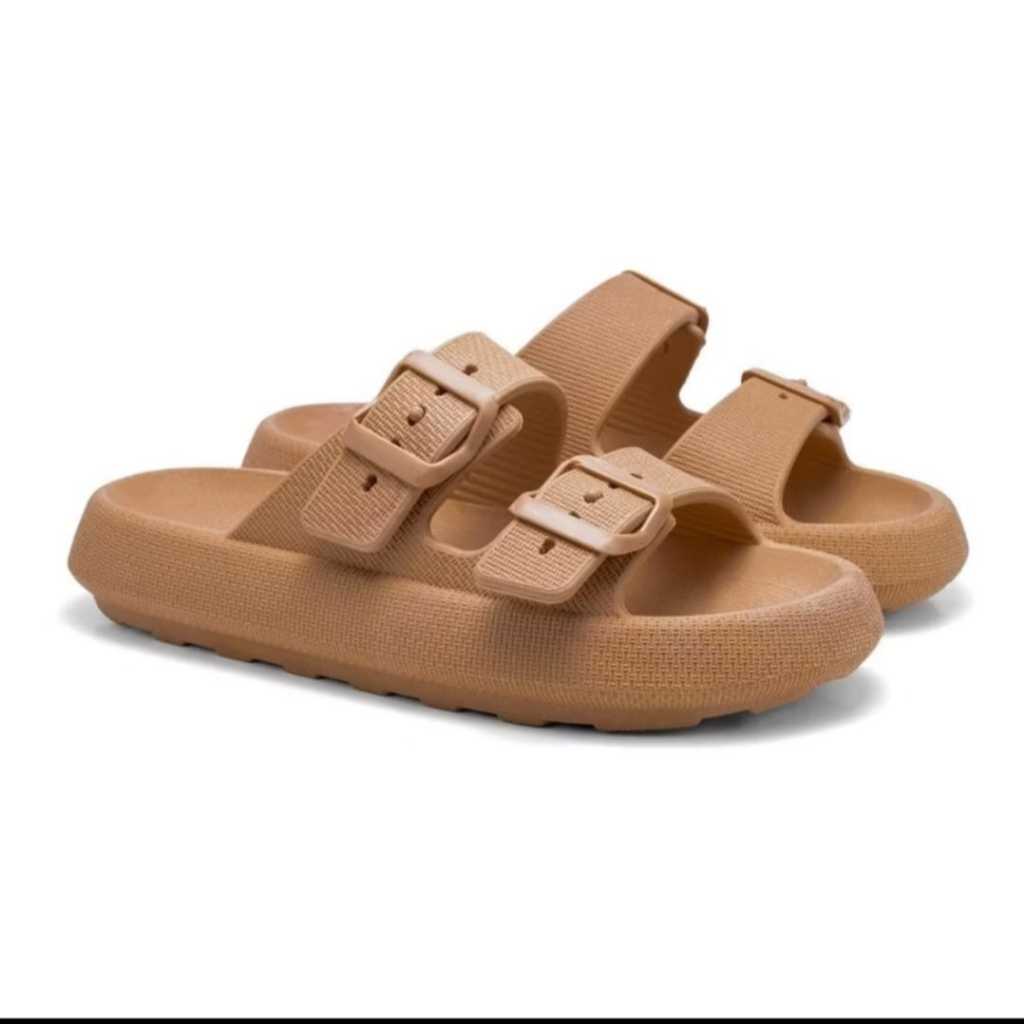 Chinelos Papete Nuvem Feminino Slide Tira Dupla Casual