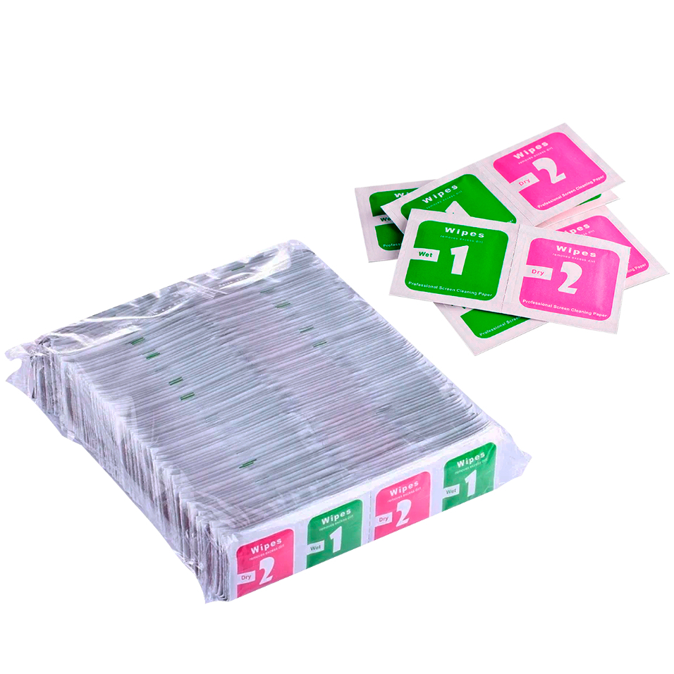 Kit Limpeza Limpa Tela De Celular Wipes Pano Seco E Húmido