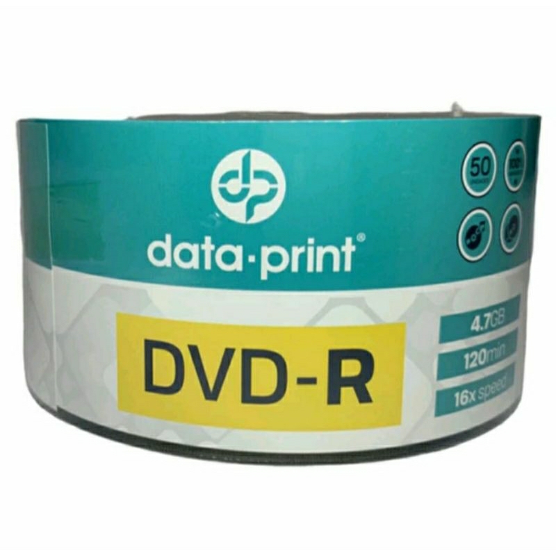 50 DVD-R PRINTABLE DATA PRINT   4.7 GB 120 MINUTOS 16X