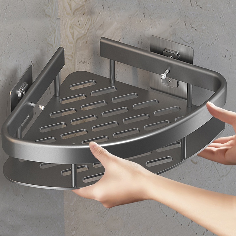 Suporte De Shampoo Prateleiras De Banheiro Sem Furo - Space Aluminium Alta qualidade